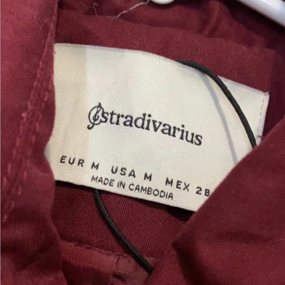 New burgundy trench coat :) - Picture 2 of 2